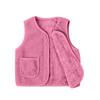 Winter Kids Vest Sleeveless Padded Horse Clip Outer Wear Lamb Wool Vests