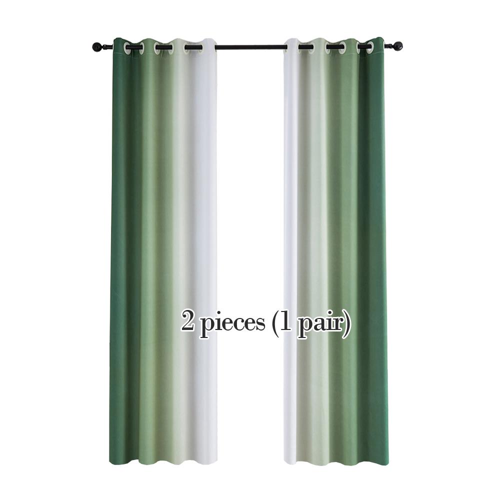 2 шт. градиентные цветные шторы для спальни, гостиной, кухни, современные шторы, жалюзи на заказ