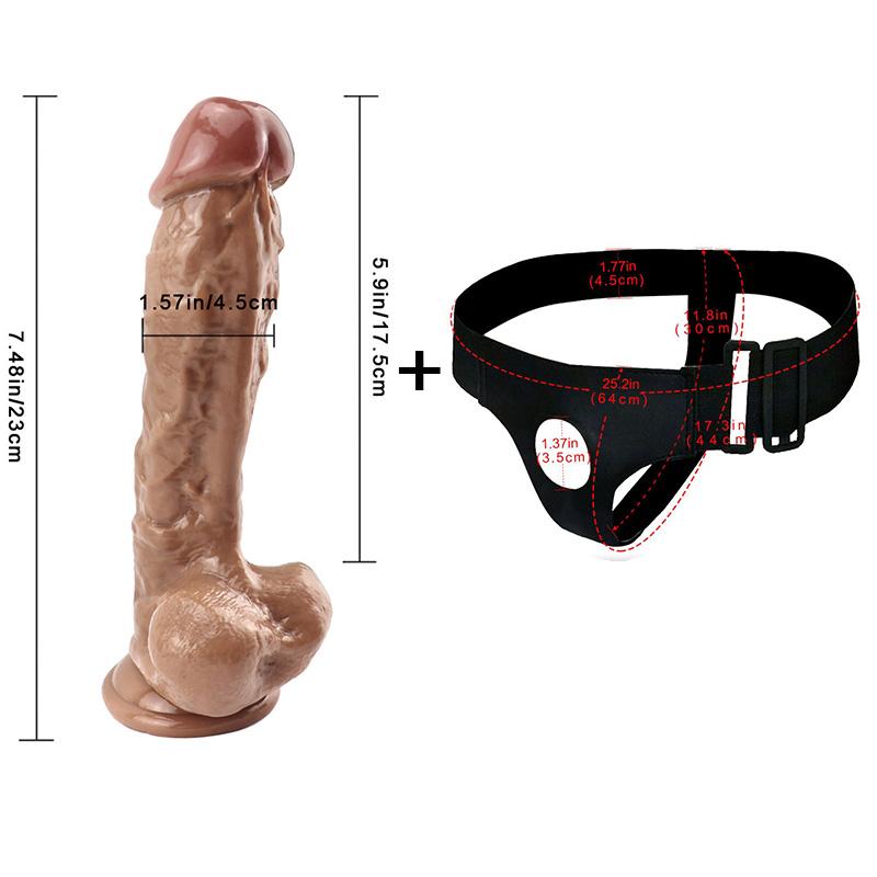 RUNYU Ремешок на реалистичный фаллоимитатор, штаны для женщин, лесбиянок, мужчин, пары, страпон, трусики-дилдо, анальная пробка, секс-игрушки для геев и взрослых