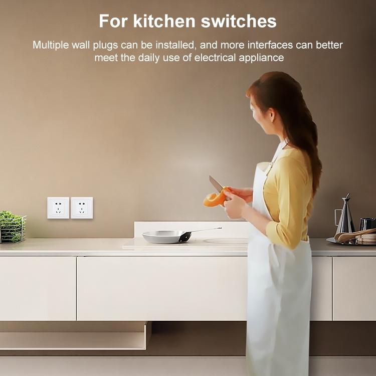 Настенная пластина с винтом для глухих вставок — 3 отверстия, используется по всему миру(белый)