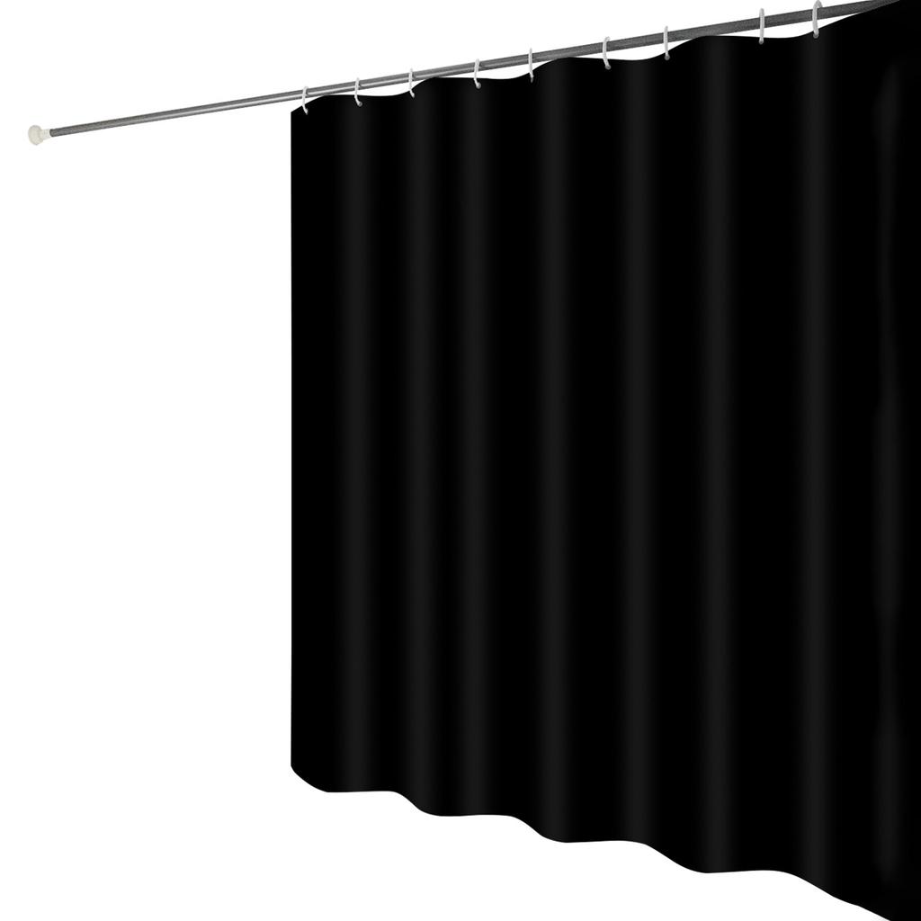 1pc Waterproof Shower Curtain Partition Bathroom Mildew Proof Bath Curtains Monochrome Polyester