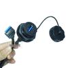 USB 3.0 Male to Female Waterproof Extension Cable with Cap and Panel Mount