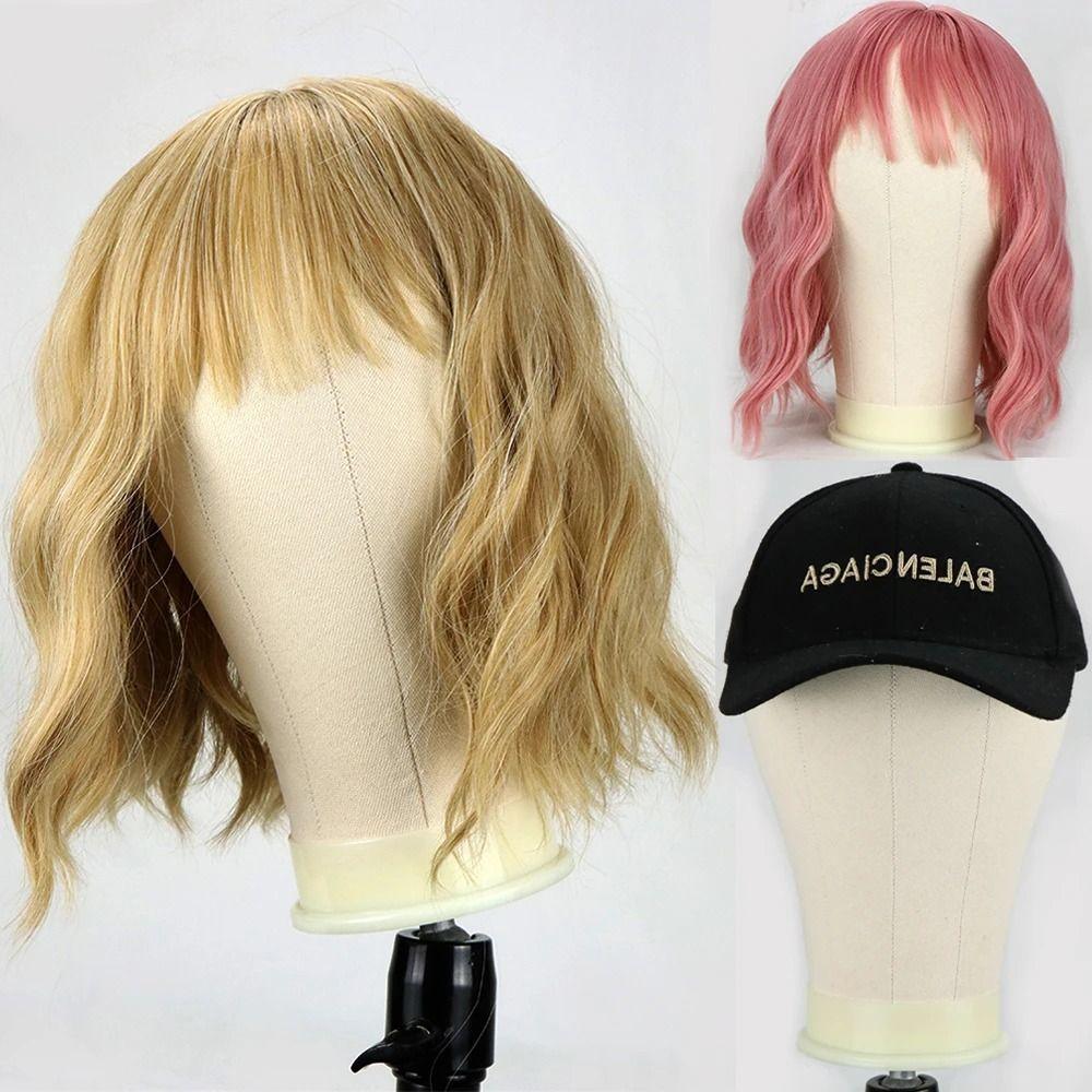 21-25 дюймов Подставка для парика Держатель Холст Манекен Голова для парика для изготовления кружевных париков Голова для парика в салоне