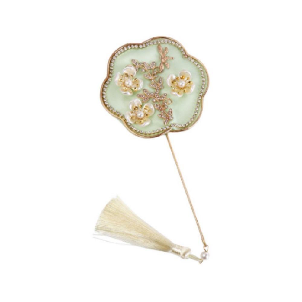 Chinese Style Mini Chinese Fan Tassels Chinese Silk Fan Bridal Group Fan Chinese Wedding