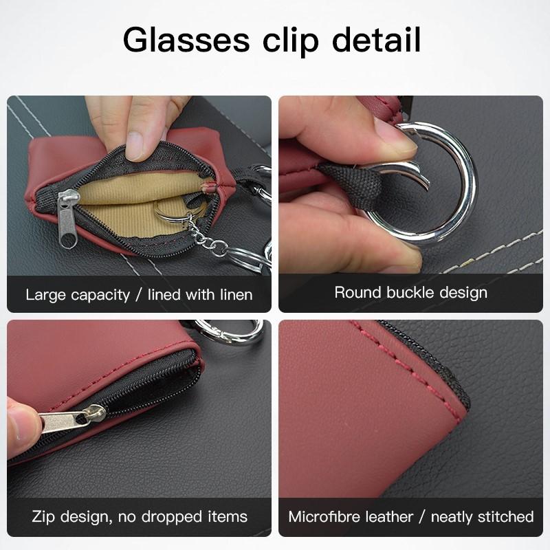 Car Key Bag Leather Coins Wallet Mini Card Pouch Sticker For BMW G80 G06 G07 G42 G14 G15 G16 F82 F20 F21 M2 M3 M4 M5 M6 M7 M7