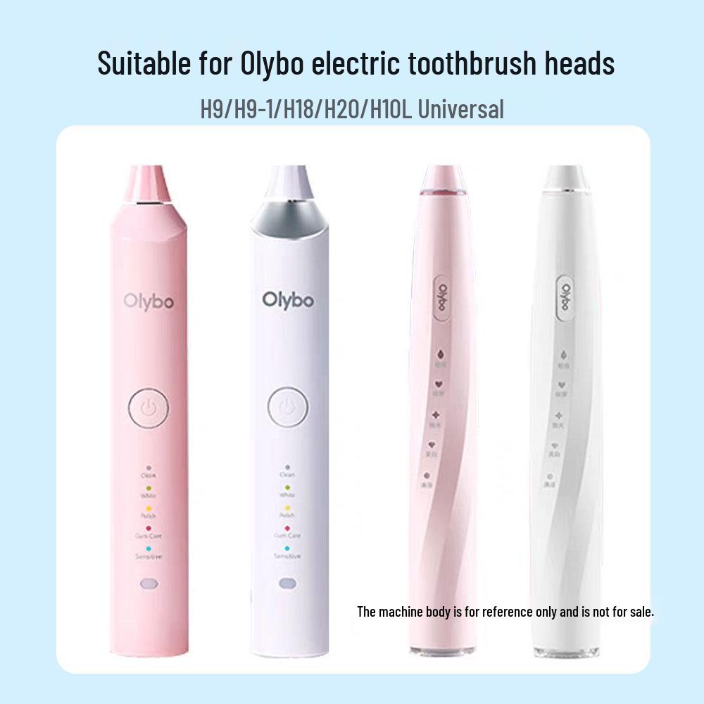 Сменные насадки для зубной щетки Olybo H9/H9-1/H18/H20/H10L, Мягкая щетина