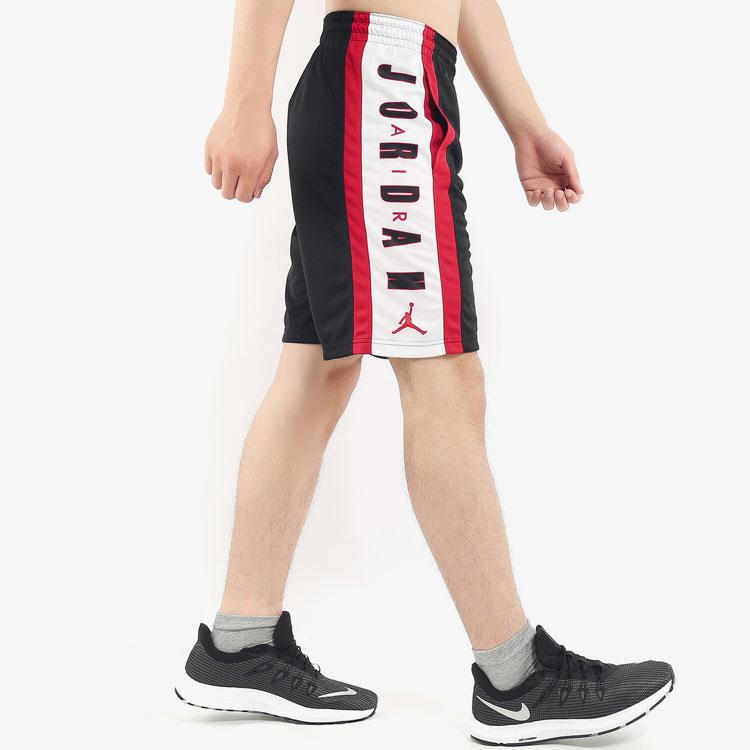 Air Jordan Rise Big Devil Баскетбольные спортивные шорты из полиэстера с завязками с надписью Мужские штаны черные CJ9674-010