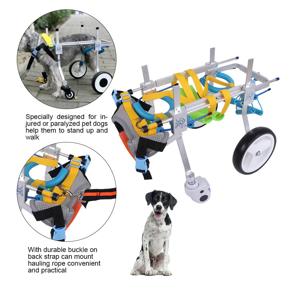 Pet Wheelchair for Handicapped Small Medium Dog Cat Walk Legs Rehabilitation (S)