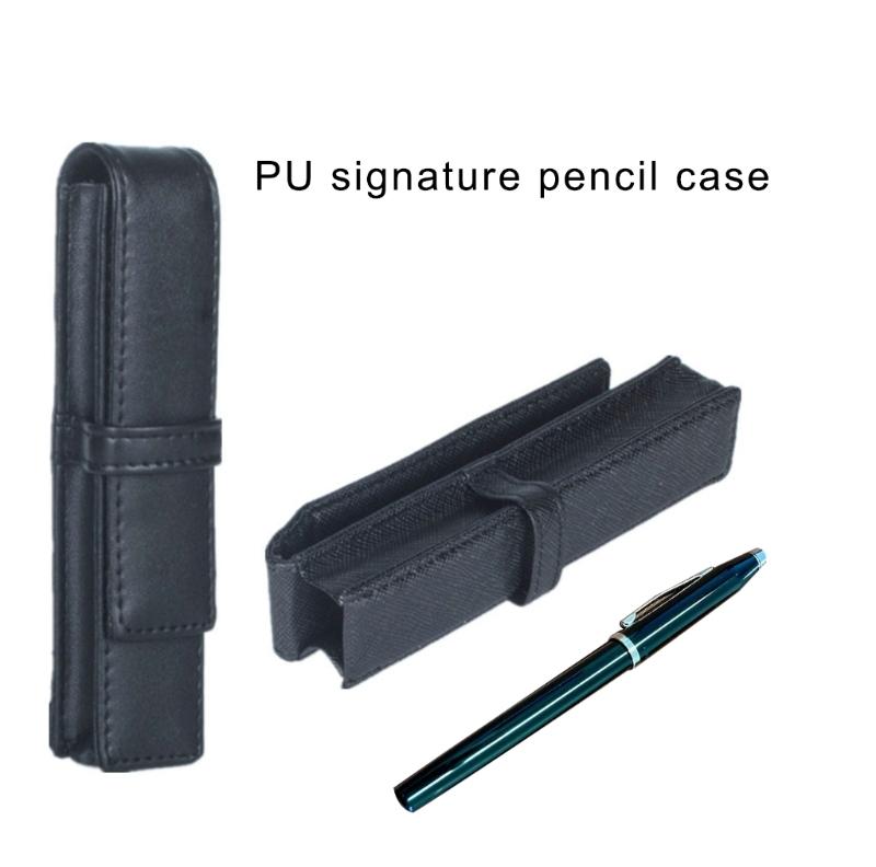 Винтажный кожаный чехол для перьевой ручки, одинарный слот, кожаный чехол-рукав для ручки, откидной чехол для ручки для мужчин, женщин, школы, офиса, путешествий