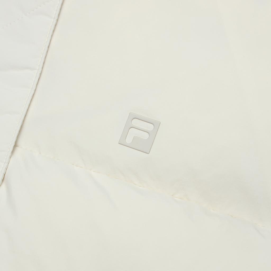 Fila Solid Color Stand Collar Sports Down Vest Women Vest Asparagus-White A11W347908F-IV