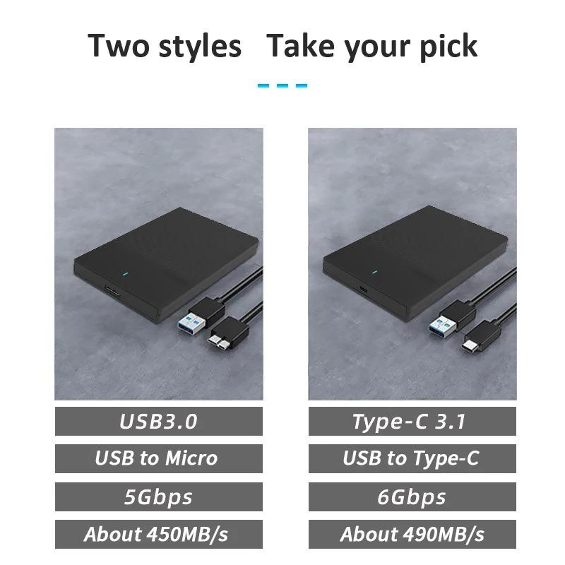 Lenovo K01 Корпус для HDD 2.5 SATA к USB 3.0 Адаптер Внешний корпус для жесткого диска Ридер для SSD диска HDD Бокс Корпус HD 2.5 Корпус для HDD