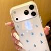 Синий Чехол-Капля для iPhone 17 Pro для iPhone 16 Pro Max 14 15 Защитный Чехол Прочный Тонкий