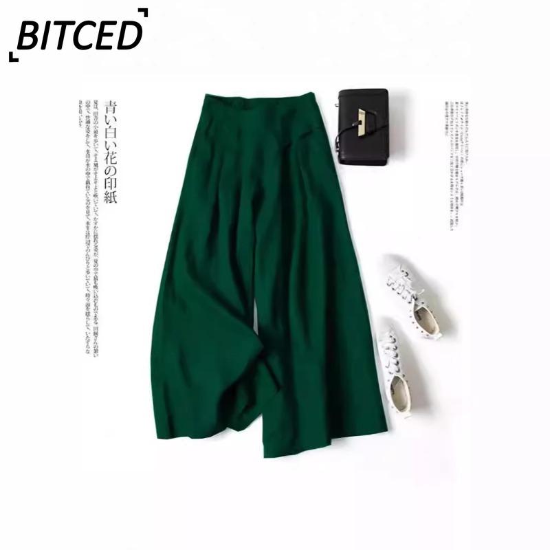 BITCED Женские модные повседневные однотонные брюки и капри с принтом