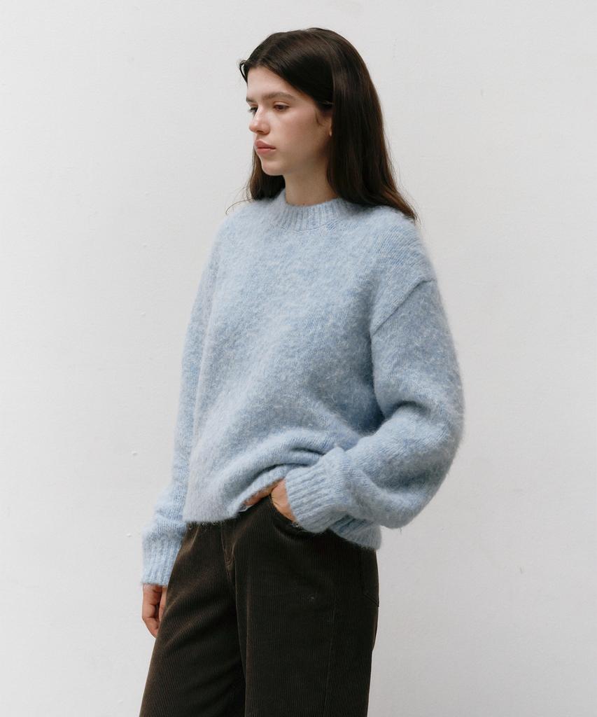 OSTKAKA Hairy Alpaca Pullover Dusty Blue