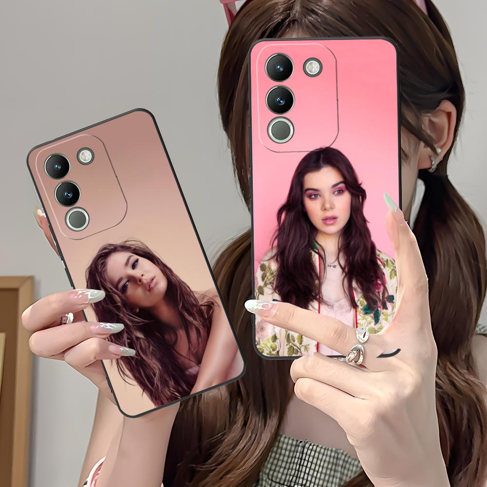 Матовый ТПУ чехол для мобильного телефона Hailee Steinfeld для VIVO V60 V50 V40 V30 V29 V27 V25 V23 Pro Lite 5G Цветная печать