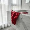 Sexy Satin Low Rise Mini T-back G Strings Men's Panties Thongs Sexy Briefs