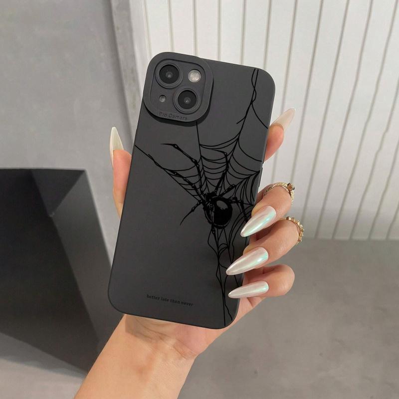 Чехол для телефона с рисунком английского паука для iPhone 16 15 14 13 12 11 x XR Xs SE2 SE 8 7 plus pro Max mini силиконовая задняя крышка