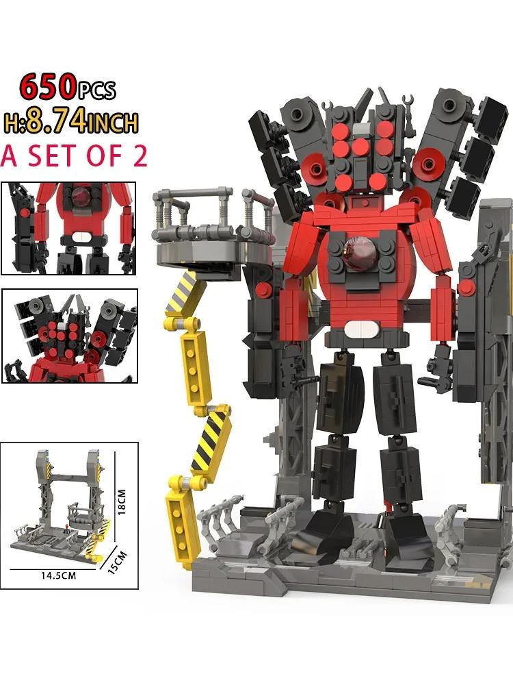 Moc Skibidi Туалет Фигурки Модель Строительные Блоки Camerman Titan Speakerman Surveillance Man TVMan Мальчики Игрушки Для Детей Подарки