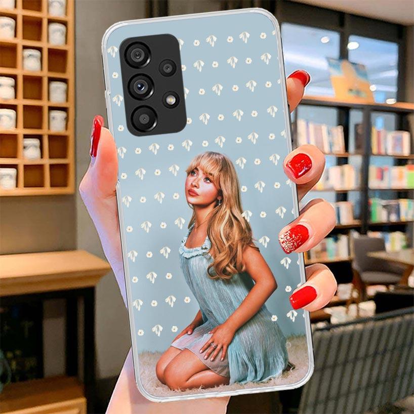 CR66 S-Sabrina C-Carpenter Чехол для телефона Samsung Galaxy A12 A22 A32 A52 A72 A02S Чехол для телефона Note 20 Ultra 10 S10 Plus A51 A71 A