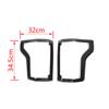 Car Tail Light Cover Trim for Ford F150 2015 2016 2017 2018   Lamp Hood Taillight Guard Decoration Exterior