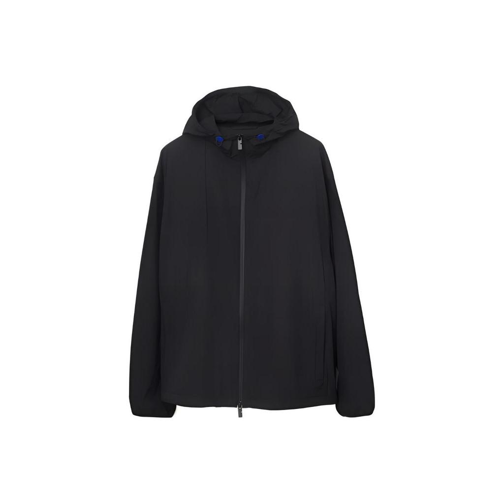Burberry EKD-embroidered hooded lightweight jacket 80818861