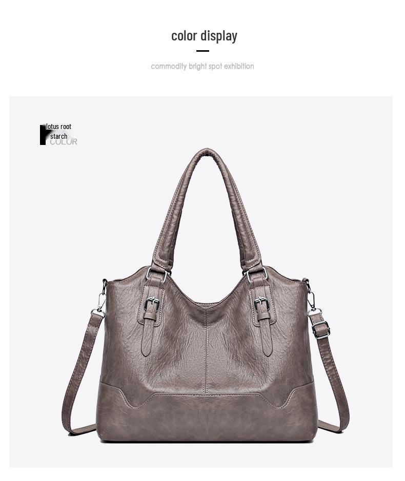 Весенняя женская большая ретро универсальная сумка-тоут - европейский и американский стиль, сумка через плечо/кроссбоди