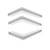 Fireplace Grille KRATKI LUFT White 6x60x40 Right Ventilation Set 3 Pcs