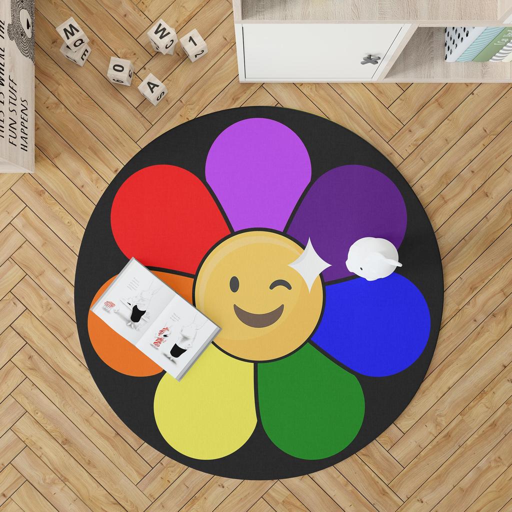 Декоративный хлопковый тканый ковер с цветочным узором, современный, тонкий, моющийся устойчивый к пятнам трендовый тканый ковер для пола