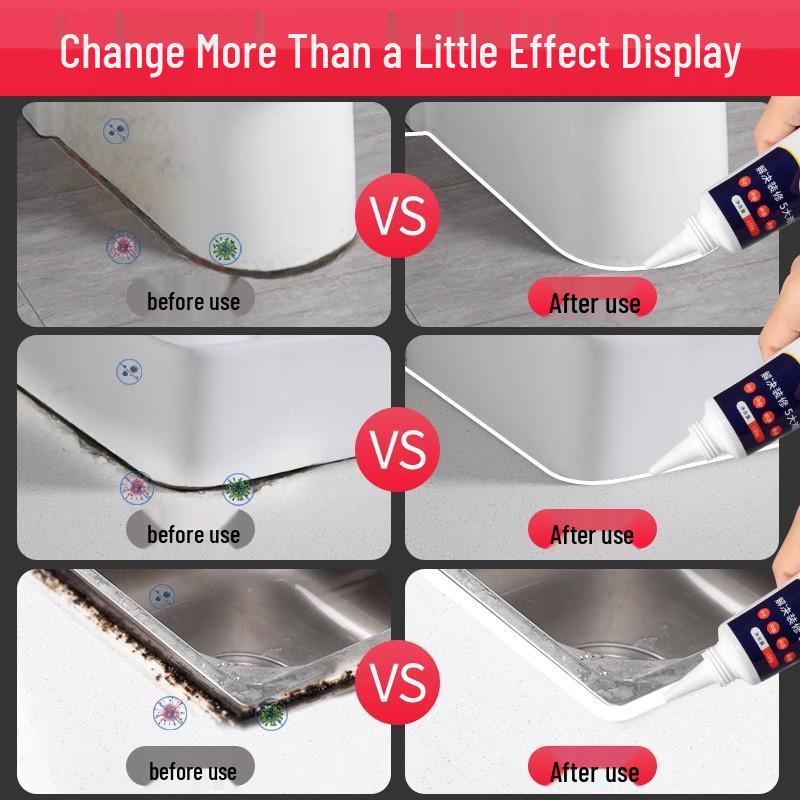 Водонепроницаемая кухонная уплотнительная лента: Устойчивая к плесени наклейка для края раковины и плиты