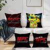 Подушка с изображением боксерского матча U-UFC Квадратная наволочка для дивана Повседневная, приятная для кожи, удобная наволочка