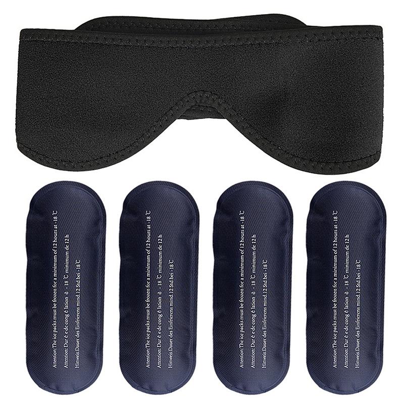 Новая ледяная повязка на голову от мигрени, ледяной пакет-повязка на голову для снятия головной боли, напряжения, боли, гелевый холодный пакет, тепло-холодная терапия, для химиотерапии, послеоперации