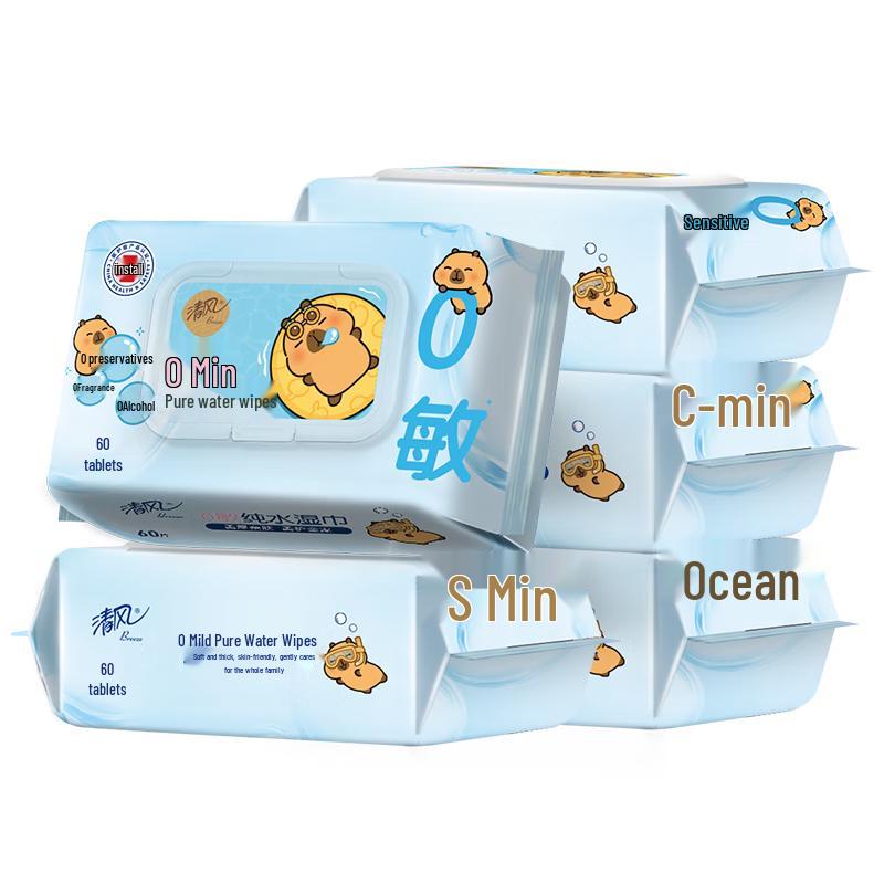 Влажные салфетки Qingfeng без спирта