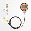 Digital Hydraulic Pressure Test Coupling Kit, 700 Bar Pressure Gauge Manometer Tester with 1 Gauge, 1 Test Coupling, 1 Quick-Release Coupler, and 1