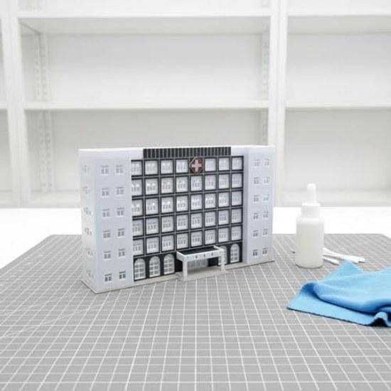 N gauge assembly kit diorama model building railway station hospital facility architecture realistic sculpture hobby suitable collection