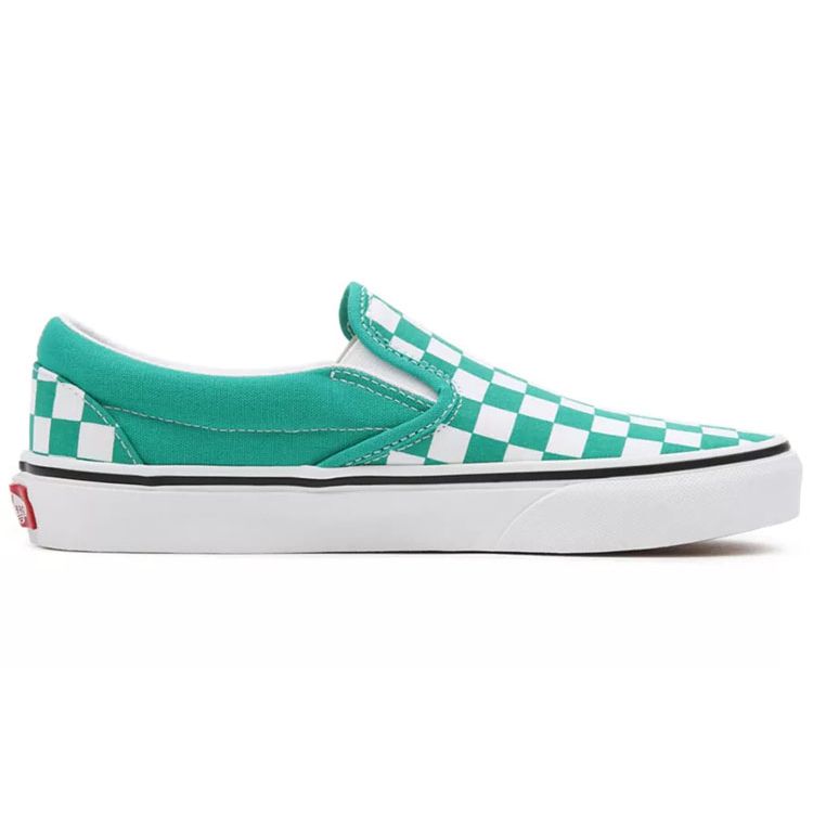 Vans Slip-On Series Checkerboard Casual Low-Top Skate Shoes Unisex Sneaker Green White VN0A5JMHB00