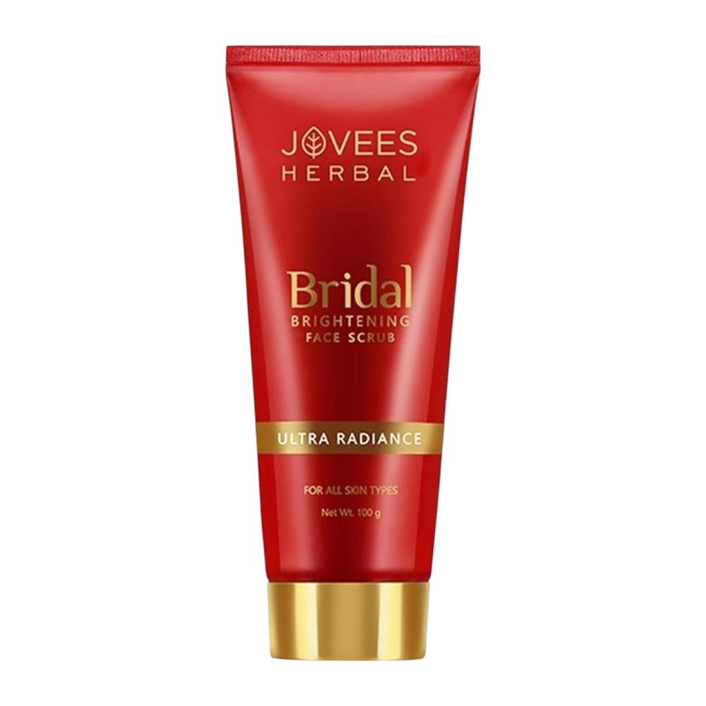 Jovees Bridal Brightening Face Scrub 100G For All Skin Types | Gentle Daily Exfoliation | Smooth Radiant Complexion
