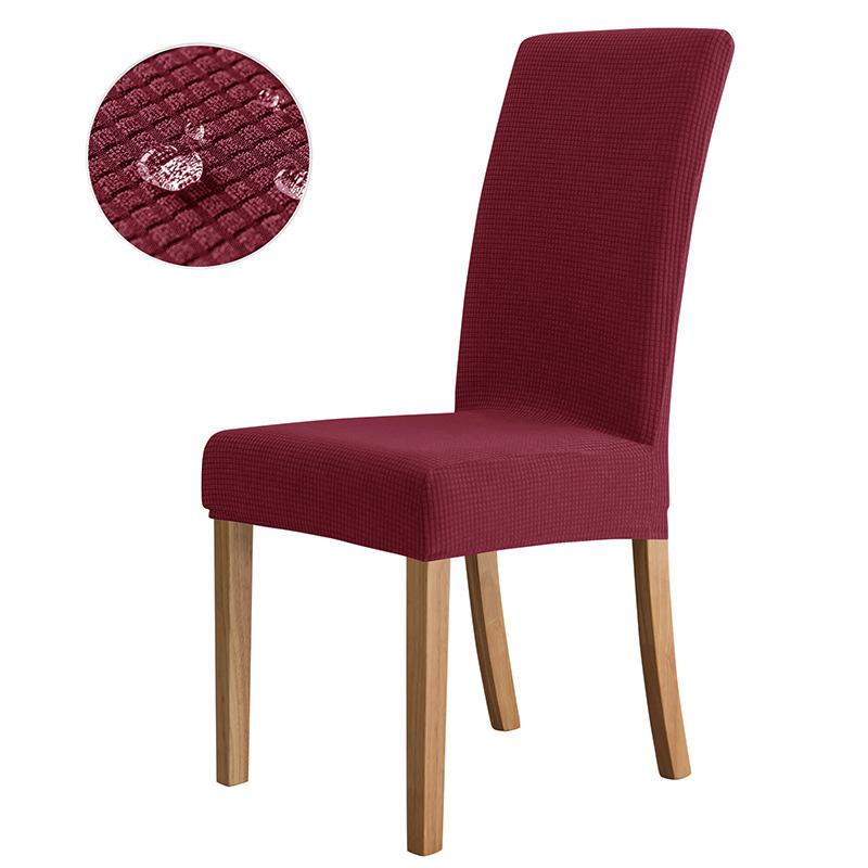 Waterproof Elastic Chair Cover for Dining Room Kitchen Wedding Hotel Banquet Seat Protector