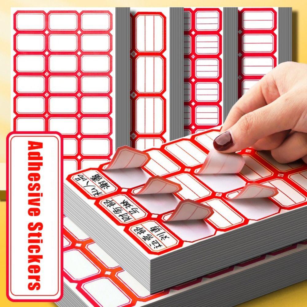 50 листов Цветные наклейки для этикеток Рукописная маркировка цены Клейкая бумага Самоклеящаяся этикеточная бумага Дом