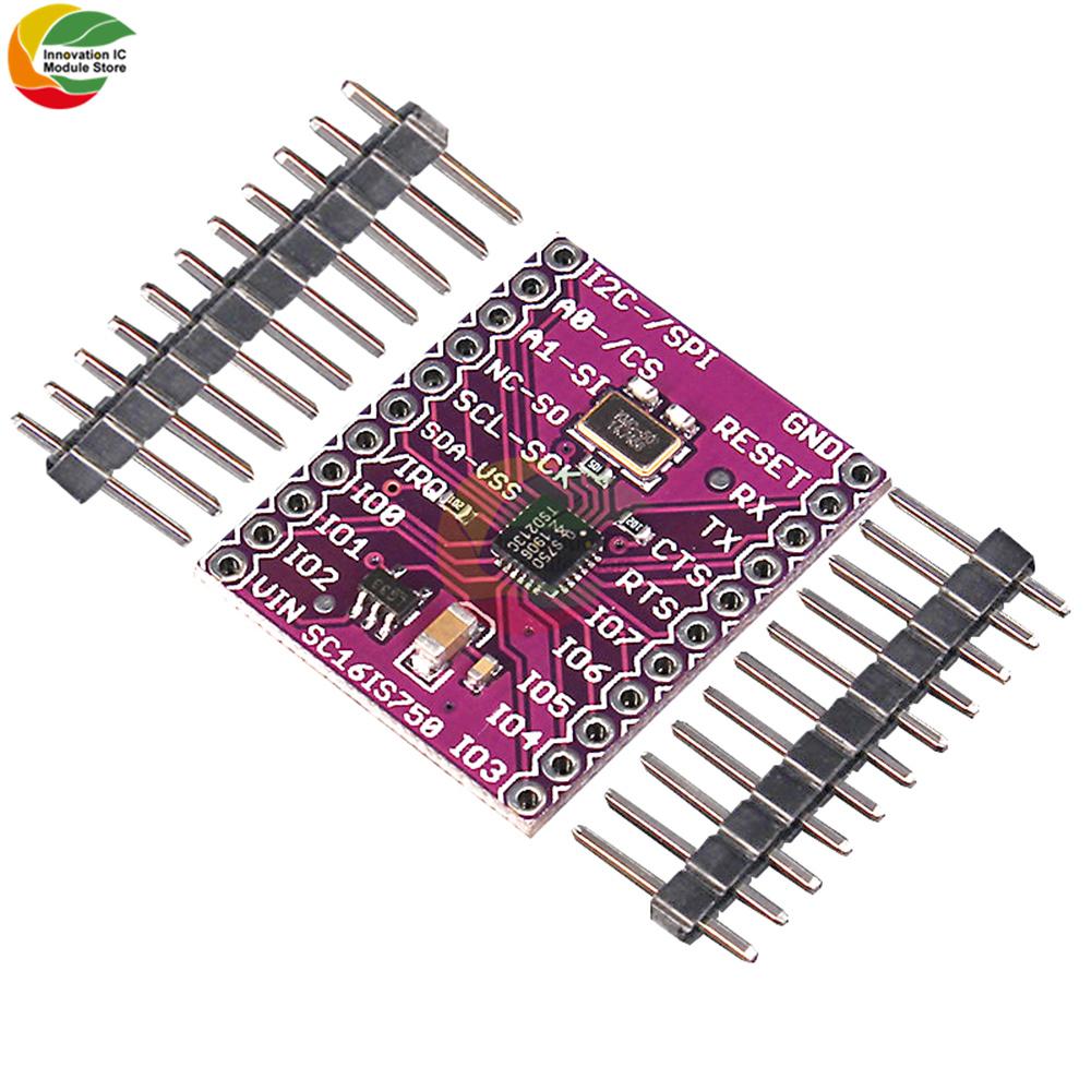 SC16IS750 Module CJMCU-750 UART Serial Port to IIC/SPI Bus Programmable IO Port Development Board Industrial Control Module