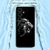 Крутой дизайн с рисунком короля-льва Модный чехол для телефона Samsung Galaxy S25 S24 S23 S22 S21 S20 Plus Ultra Note20 Мягкий Черный