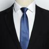 Lazy Zipper Tie Men's Formal Business Professional Easy Pull 8c Suit Blue Groom Wedding