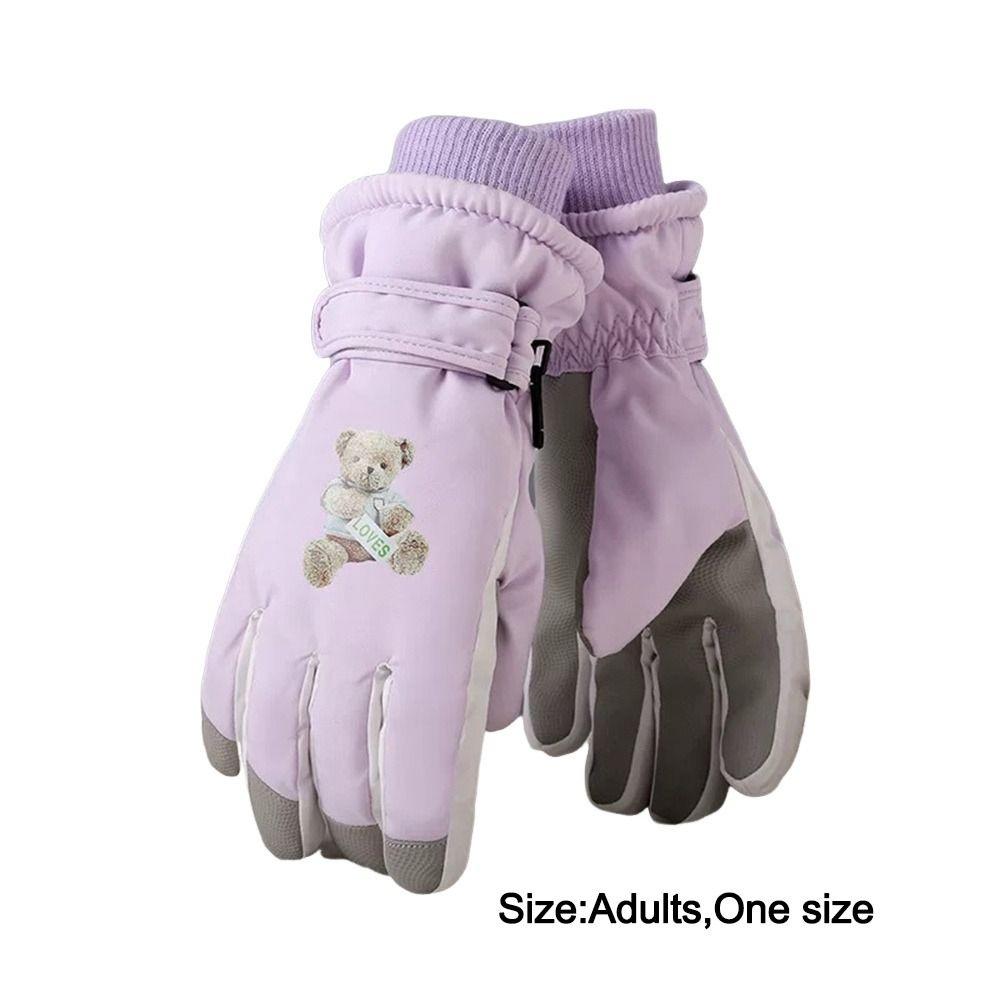 Non-slip Winter Skiing Gloves Warm Outdoor Sports Gloves Fashion Cycling Gloves for Women