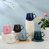 Ins Diamond Shape Solid Color Mug Ceramic Water Cup Coffee Cup Milk Cup Breakfast Cup