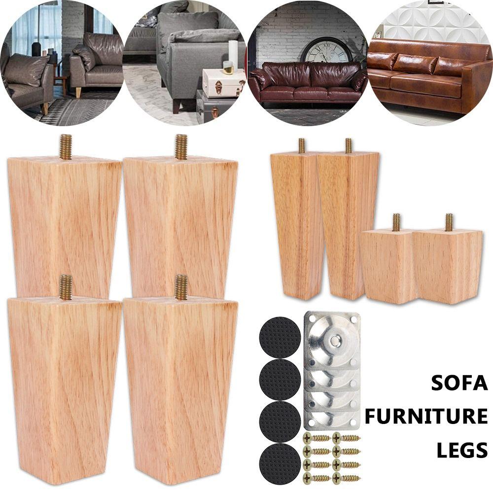 Replacement Furniture Feets Solid Wood Sofa  Legs Adjustable Furniture Legs  Furniture Accessories