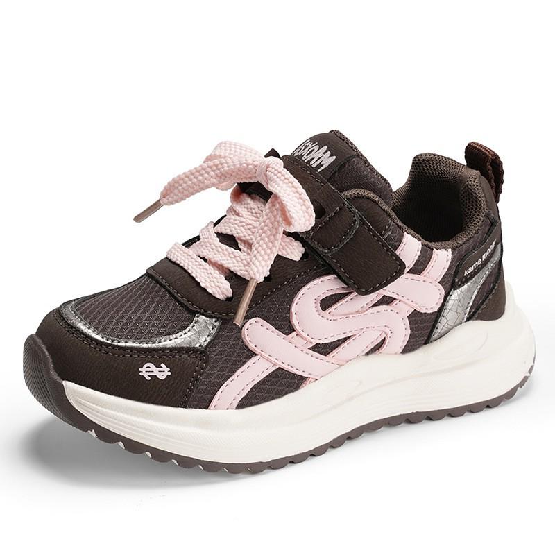 Youth style shoes Kids Casual Sneakers Boys Girls Synthetic Leather Upper Hook Loop Lightweight Breathable Rubber Sole