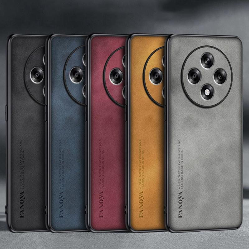 Для OPPO Reno 12 F чехол роскошный PU кожаный чехол для телефона для OPPO Reno 12F 5G Reno12 F задняя крышка матовый силиконовый полная защита