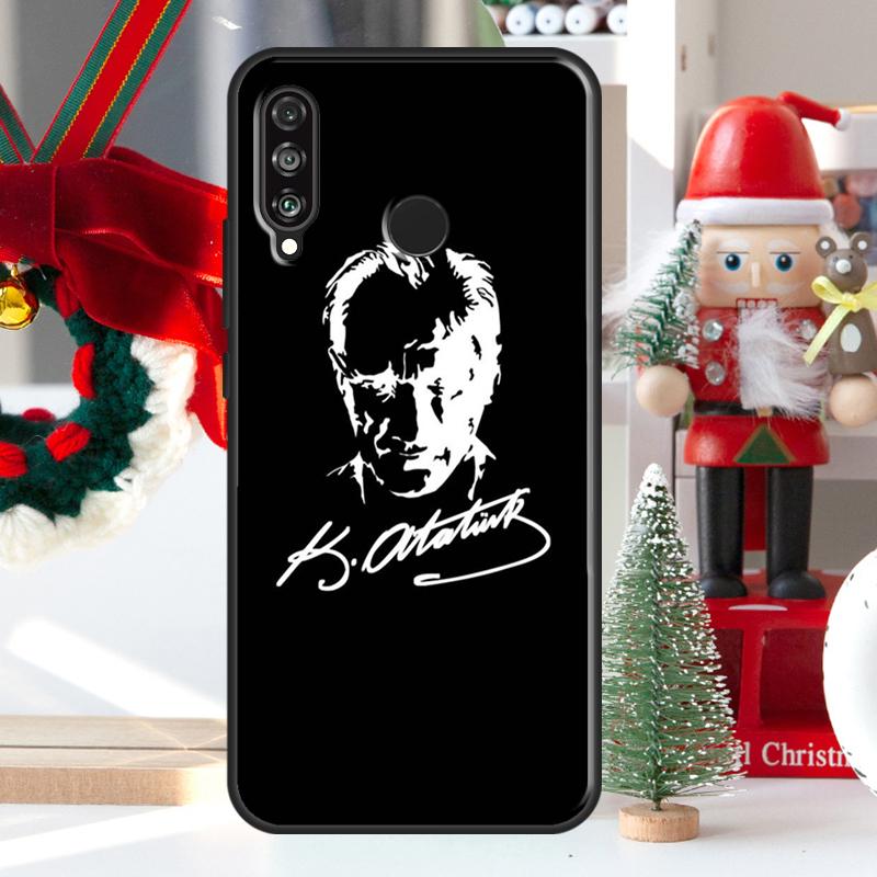 Турция Мустафа Кемаль Ататюрк Чехол Для Huawei P30 Lite P40 P50 P20 Pro P Smart 2021 Nova 5T Nova 9 Honor X9 X8 X7 50