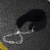 Pull-up Belt Weighted Dip Belt with Chain Neoprene Weight Lifting Dip Belt Workout Belt for Weight Lifting Pull Ups Dips Squats