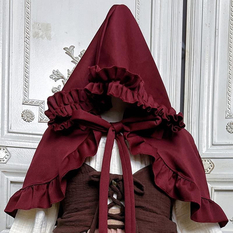Шаль Красной Шапочки Девочка-спичка Пасторальная девочка Золушка Детская одежда Хэллоуинский плащ Рождество