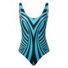 Swimwear For Women Tummy Control Women Large Size Swimwear Figure Shaping U Neck Striped Print Sports Swimsuits Woman 2025